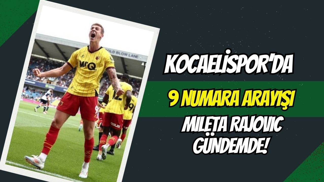 Flaş İddia: Kocaelispor'da "9 Numara" Arayışı Polonya'ya Uzandı: Mileta Rajovic Gündemde!