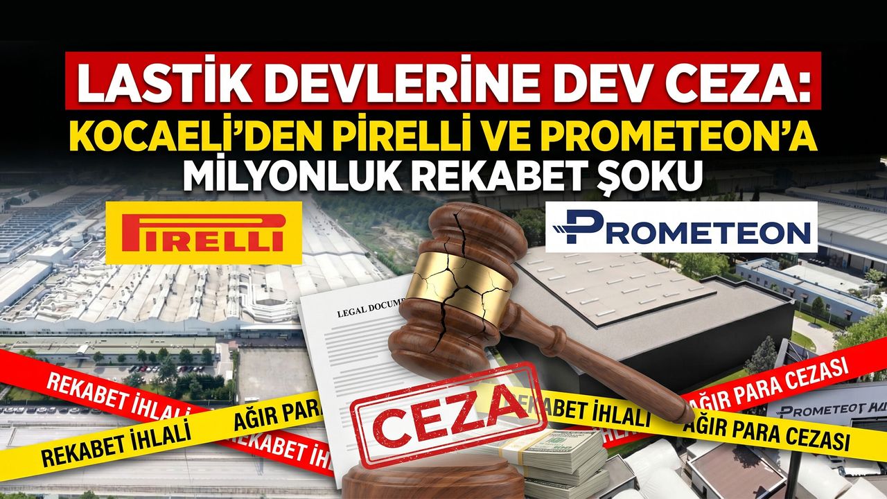 Lastik Devlerine Dev Ceza: Kocaeli’den Pirelli ve Prometeon’a Milyonluk Rekabet Şoku