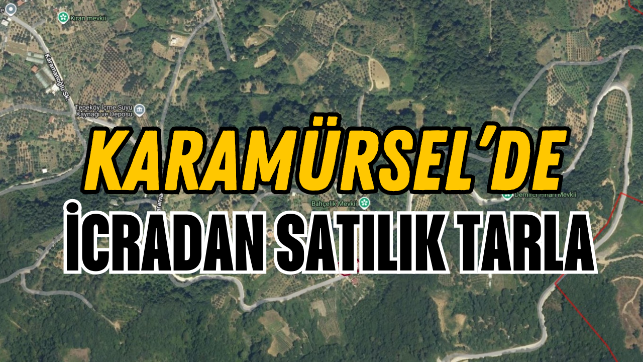 Karamürsel'de İcradan Satılık Tarla