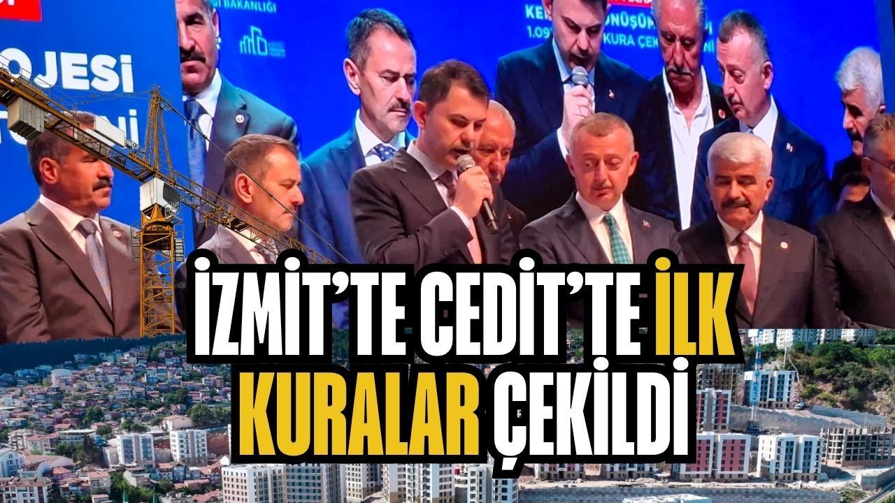 İzmit Cedit'te İlk Kuralar Çekildi: Hak Sahipleri Yeni Yuvalarını Kendi Elleriyle Belirledi!