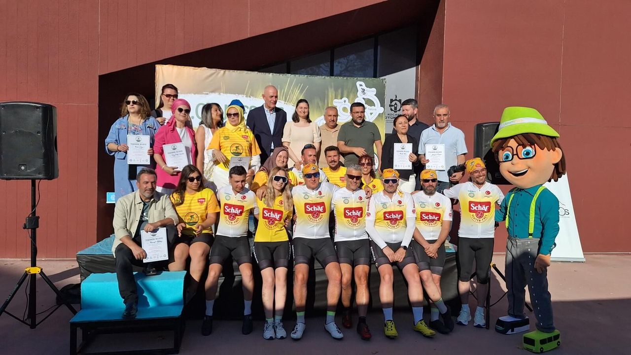 Kocaeli'de glütensiz yaşam için pedal çevirdiler