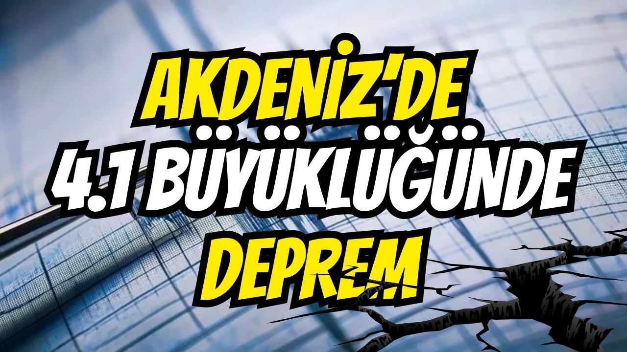Akdeniz’de korkutan sarsıntı: Datça açıklarında 4,1 büyüklüğünde deprem!