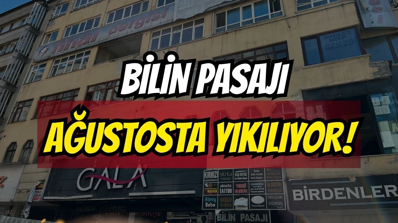 İzmit'te Bilin Pasajı Ağustosta yıkılıyor!