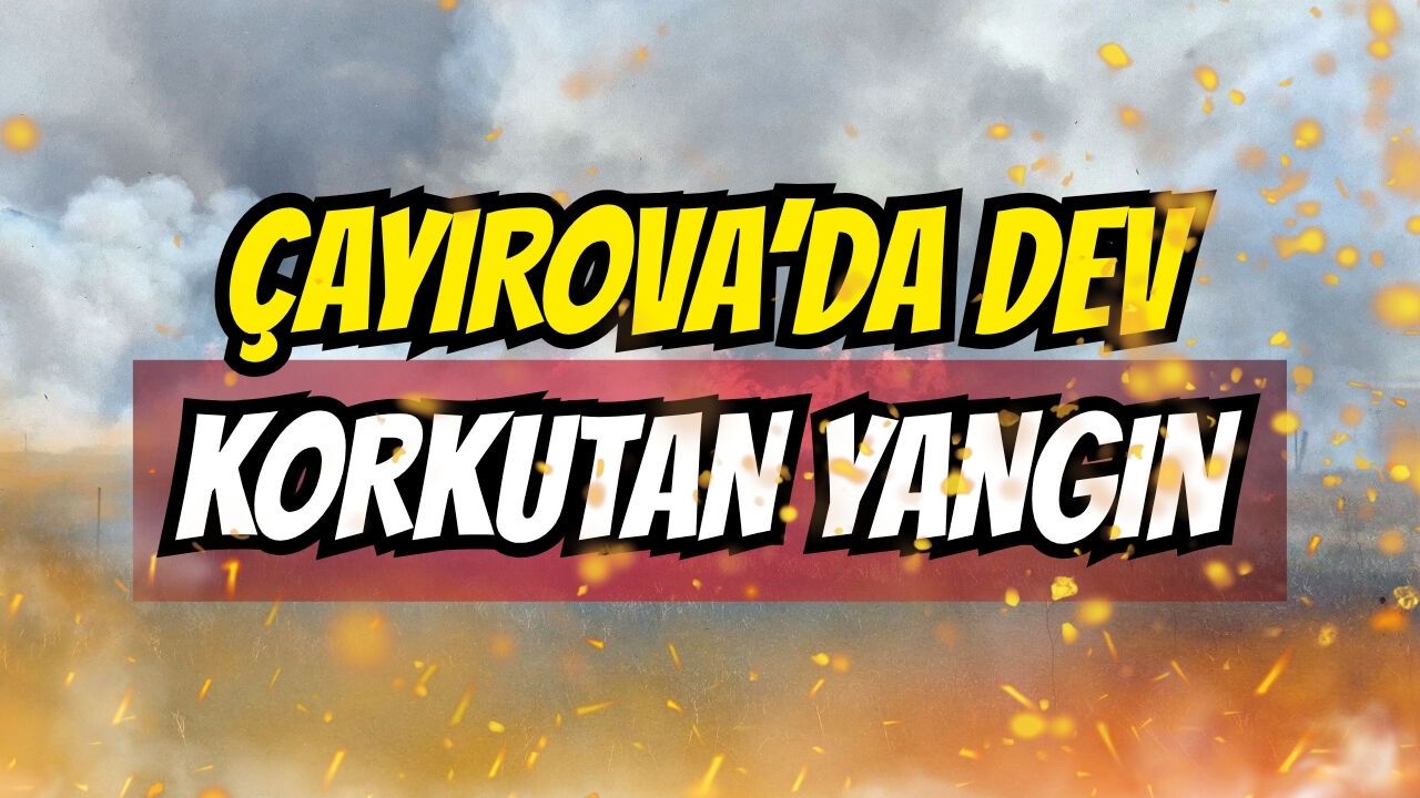 Çayırova Şekerpınar'da korkutan yeşillik alan yangını!