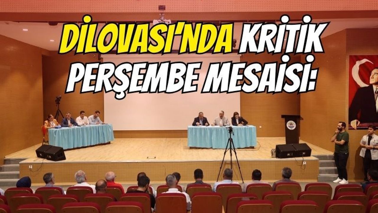 Dilovası’nda kritik perşembe mesaisi: Temmuz ayı olağan meclis toplantısı