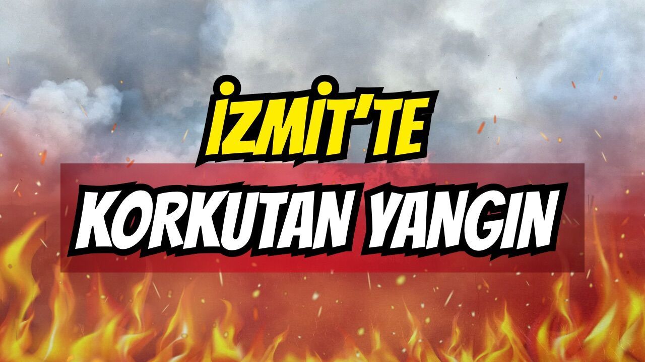 İzmit Kireç Ocakları'nda Korkutan Çatı Yangını!