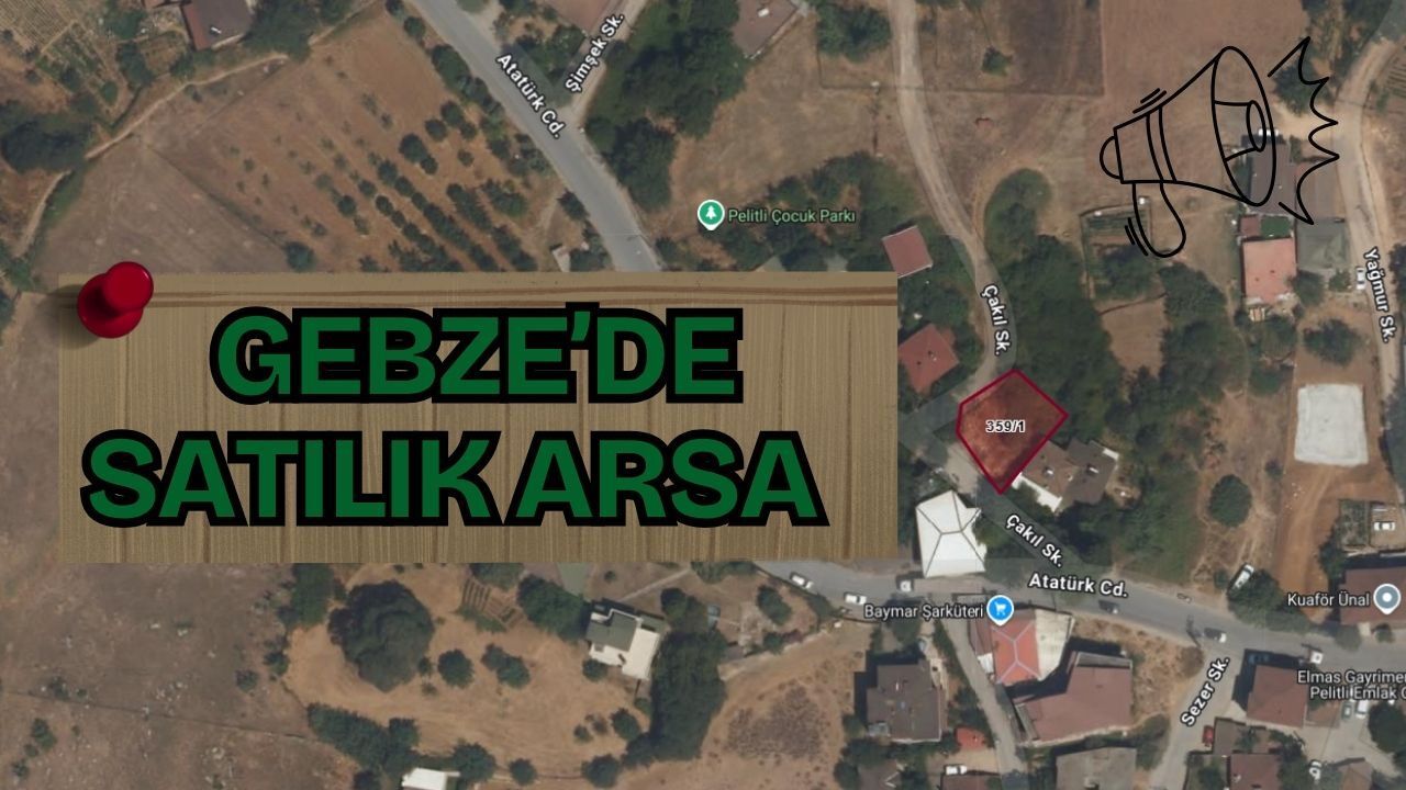 Gebze'de icradan satılık arsa