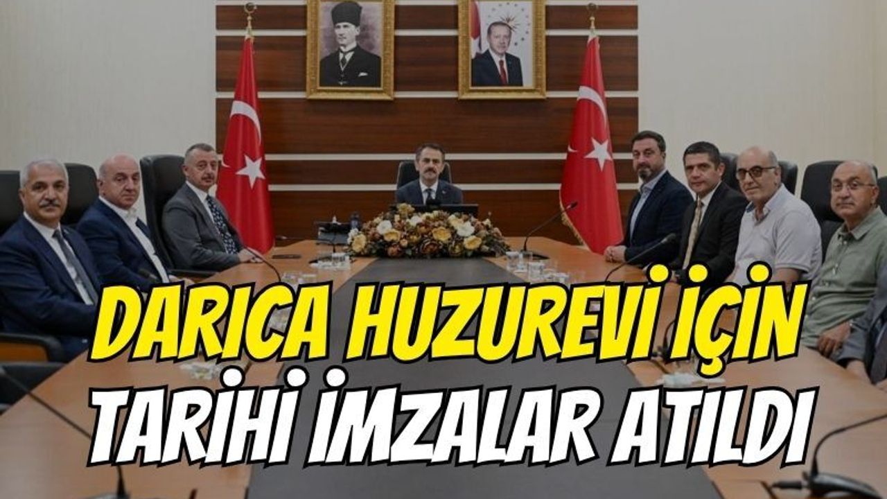 Darıca'ya dev huzurevi: Protokol imzalandı!