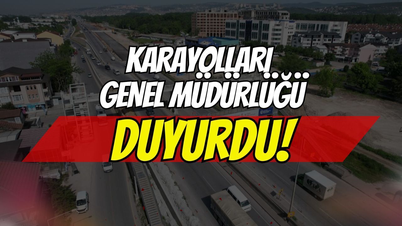 Karayolları Genel Müdürlüğü duyurdu: Kocaeli Geçişi TEM Otoyolu Üzerinde Çalışma Başlıyor