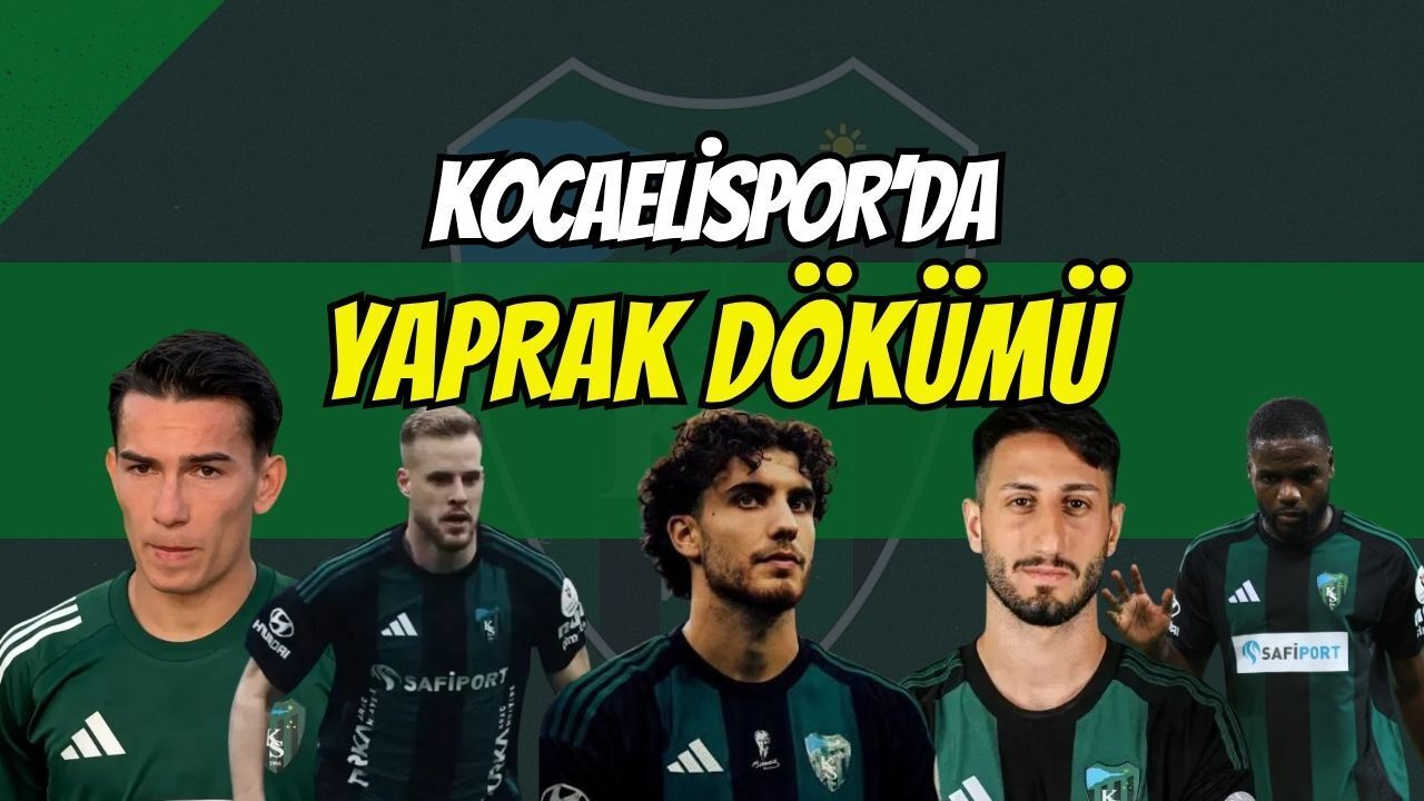 Körfez’de yaprak dökümü: Kocaelispor’da 3 isimle yollar resmen ayrıldı!