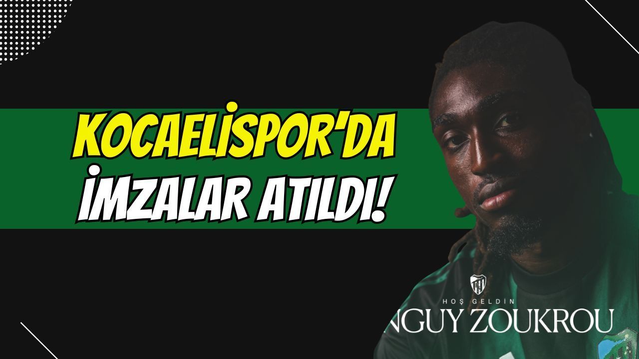 Kocaelispor'dan savunmaya İsviçre çeliği: Tanguy Zoukrou resmen yeşil-siyahlı formayı giydi!