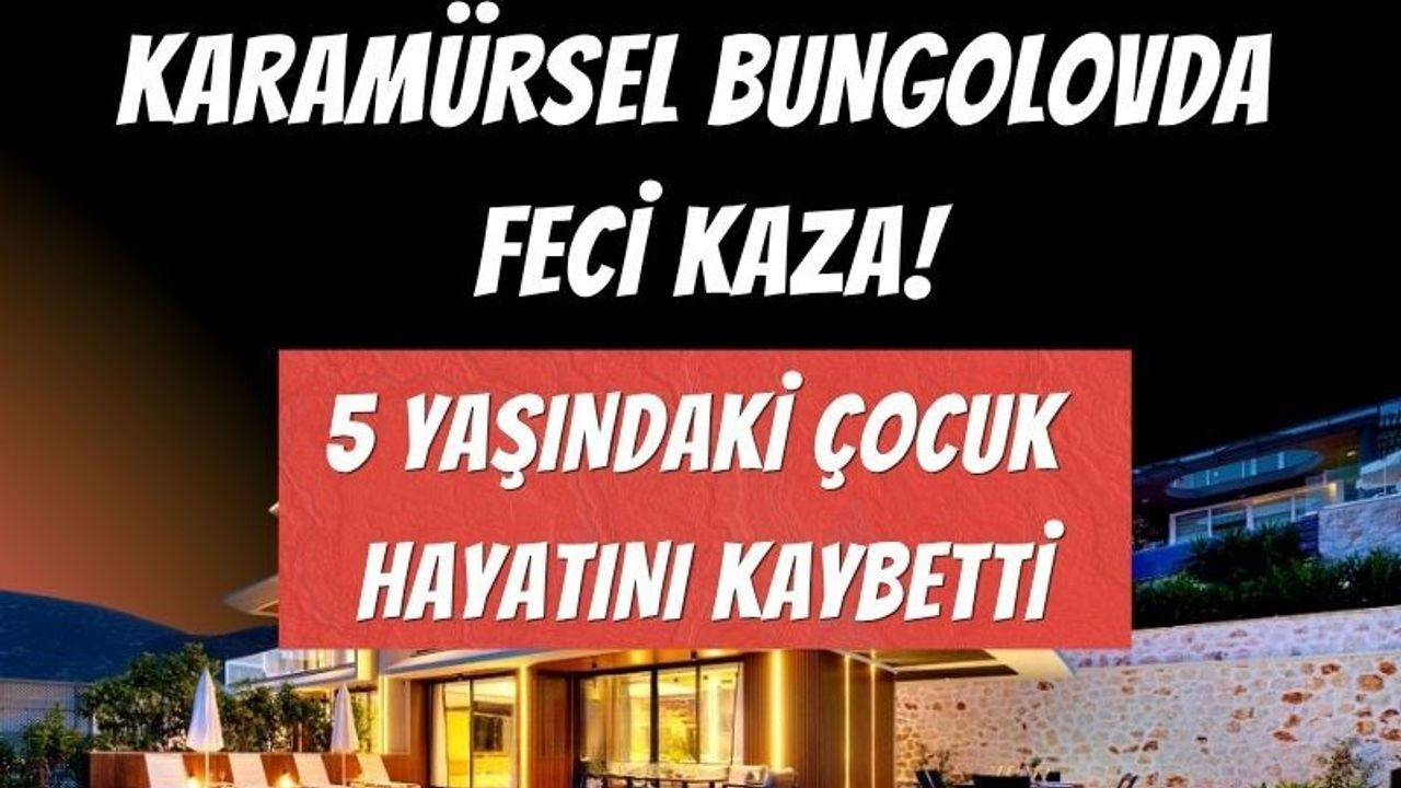 Karamürsel’de bungalov tesisinde feci kaza: 5 yaşındaki Seyid Hamza havuzda boğuldu!