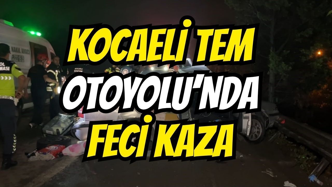 Kocaeli'de TEM Otoyolu'nda pazar sabahı feci kaza