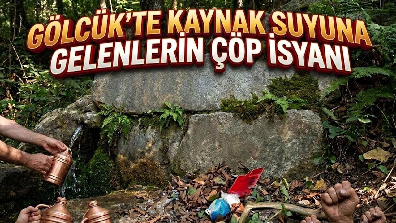 Gölcük'te Kaynak Suyuna Gelenlerin Çöp İsyanı