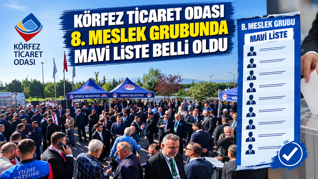 Körfez Ticaret Odası 8. Meslek Grubunda Mavi Liste Belli Oldu