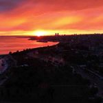 İstanbul'da yağmur sonrası gün batımı mest etti