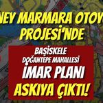 Güney Marmara Otoyolu Projesi’nde Başiskele Doğantepe Mahallesi İmar Planı Askıya Çıktı