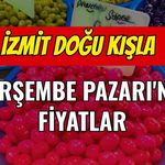 İzmit Doğu Kışla Perşembe Pazarı'nda fiyatlar