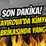 Çayırova'da Kimya Fabrikasında Yangın Paniği