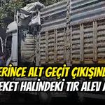 Derince Alt Geçit Çıkışında Hareket Halindeki Tır Alev Aldı