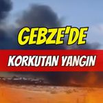 Gebze'de Atık Depolama Sahasında Yangın