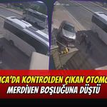 Darıca’da Kontrolden Çıkan Otomobil Merdiven Boşluğuna Düştü