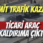 İzmit D-100’de Trafik Kazası: Ticari Araç Kaldırıma Çıktı
