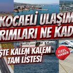 Kocaeli Ulaşım Yatırımları Ne Kadar? İşte Kalem Kalem Tam Listesi