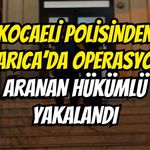 Kocaeli Polisinden Darıca’da Operasyon: Aranan Hükümlü Yakalandı