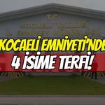 Kocaeli Emniyetinde 4 Terfi