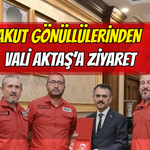 Kocaeli'de AKUT gönüllülerinden Vali Aktaş’a ziyaret