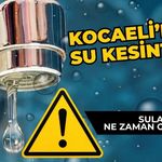 Kocaeli’de 5 Bölgede Su Kesintisi