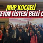 MHP Kocaeli Enes Emengen’in Yönetim Listesi Belli Oldu