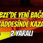 Gebze Yeni Bağdat Caddesi’nde kaza! 2 yaralı