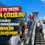 Kocaeli TV Yazdı, Sorun Çözüldü: Şehir Hastanesi Tramvay Durağındaki Merdivenler Artık Çalışıyor