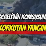 Kocaeli'nin Komşusunda Korkutan Yangın