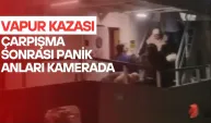 Boğaz’da korku dolu anlar! Yolcu vapuru ile yük gemisi çarpıştı 