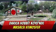 Darıca Hobbit Köyü’nde masalsı atmosfer: Yeşil dokusuyla dikkat çekiyor