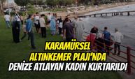 Karamürsel Altınkemer Plajı’nda Denize Atlayan Kadın Kurtarıldı