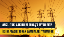Arızlı TOKİ yolunda iki haftadır ışıklar yanmıyor, vatandaşlar isyanda