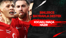 Büyükşehir’den Milli Maça Binlerce Bayrakla Destek
