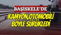 Başiskele D-100’de Dehşet Anları! Kamyon Önüne Kattığı Otomobili Metrelerce Böyle Sürüklendi