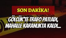Gölcük Düzağaç Mahallesi’nde Gece Yarısı Trafo Patlaması! Mahalle Karanlığa Gömüldü