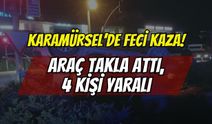Karamürsel’de Feci Kaza: Otomobille Çarpışan Motosikletli Ağır Yaralandı, Araç Takla Attı!