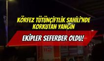 Körfez Tütünçiftlik Sahili’nde Korkutan Yangın: Ekipler Seferber Oldu!