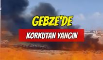 Gebze'de Atık Depolama Sahasında Yangın