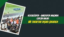 Kocaelispor - Amedspor Maçında Gergin Anlar: Bir Taraftar Dışarı Çıkarıldı