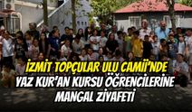 İzmit Topçular Ulu Camii’nde Yaz Kur’an Kursu Öğrencilerine Mangal Ziyafeti