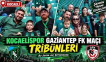 Kocaelispor-Gaziantep FK Tribünlerinden Görüntüler