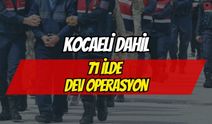 Kocaeli Dahil 71 İlde Uyuşturucu Operasyonu